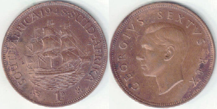 1948 South Africa Penny A000954
